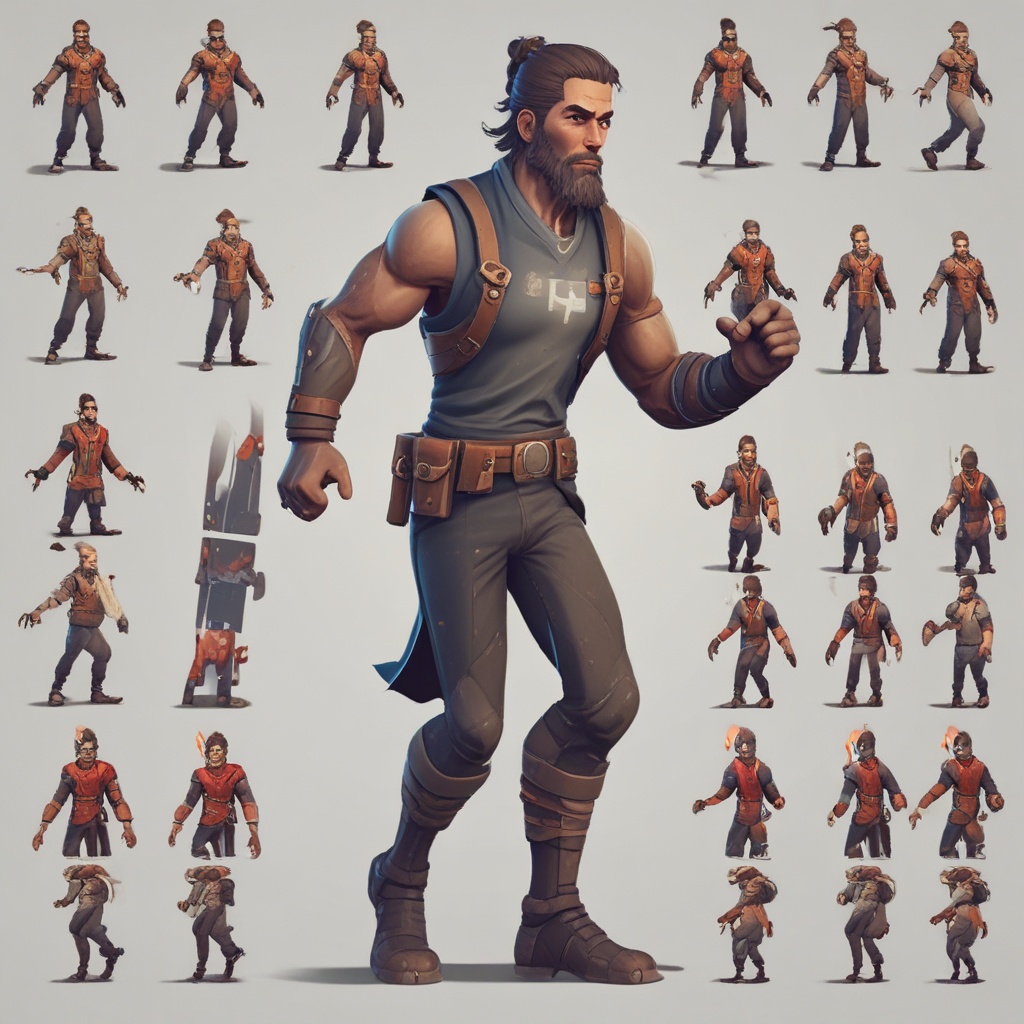 Running character in game